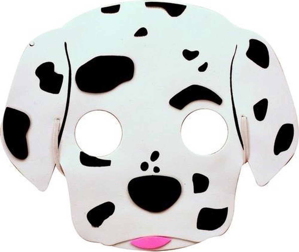 PARTYPRO - Dalmatiër hondenmasker voor kinderen - Maskers > Half maskers